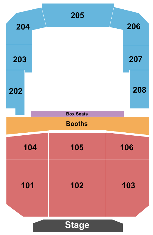 Bayou Music Center K-Pop Concerts Seating Chart
